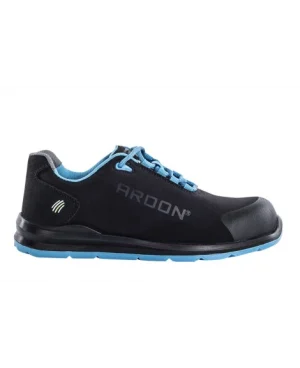 Pantofi de protectie cu bombeu metalic si lamela antiperforatie metalica SOFTEX BLUE S1P