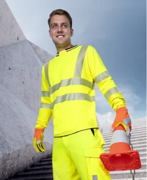 Acasă 43 Bluza reflectorizant cu maneca lunga SIGNAL – galben